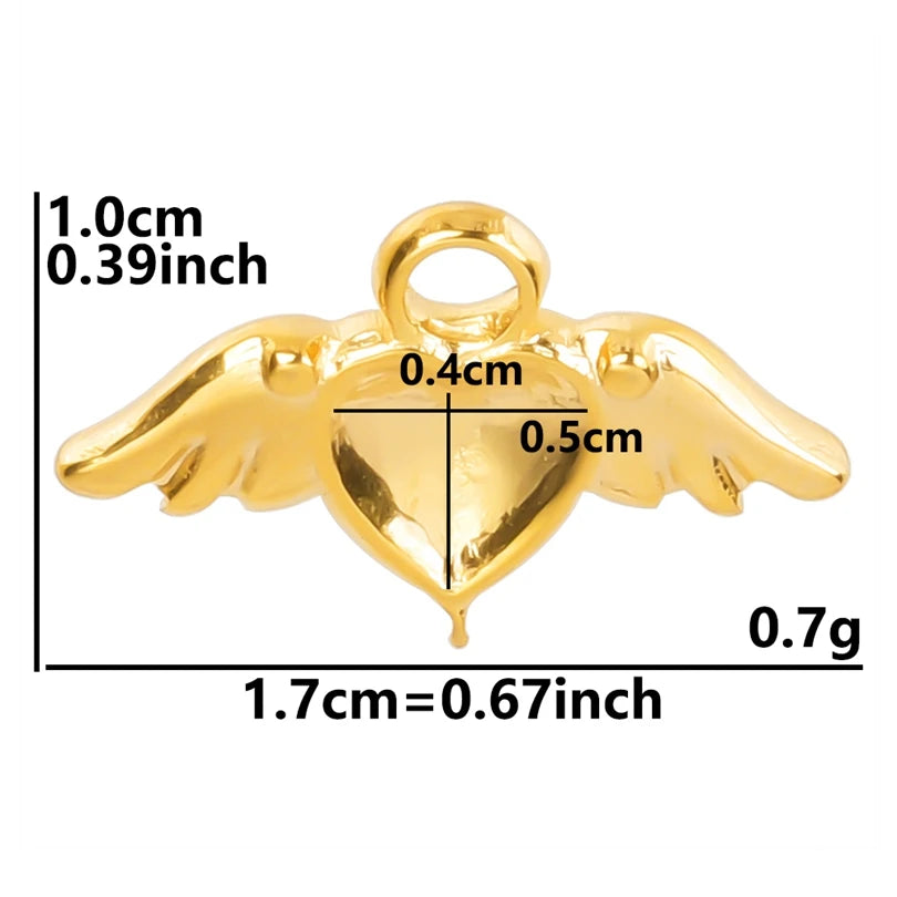 6Pcs/Lot Stainless Steel Gothic Catholic Sacred Heart Charms Jewelry Wholesale Thorns Lava Love Pendant Diy Necklaces Wholesale