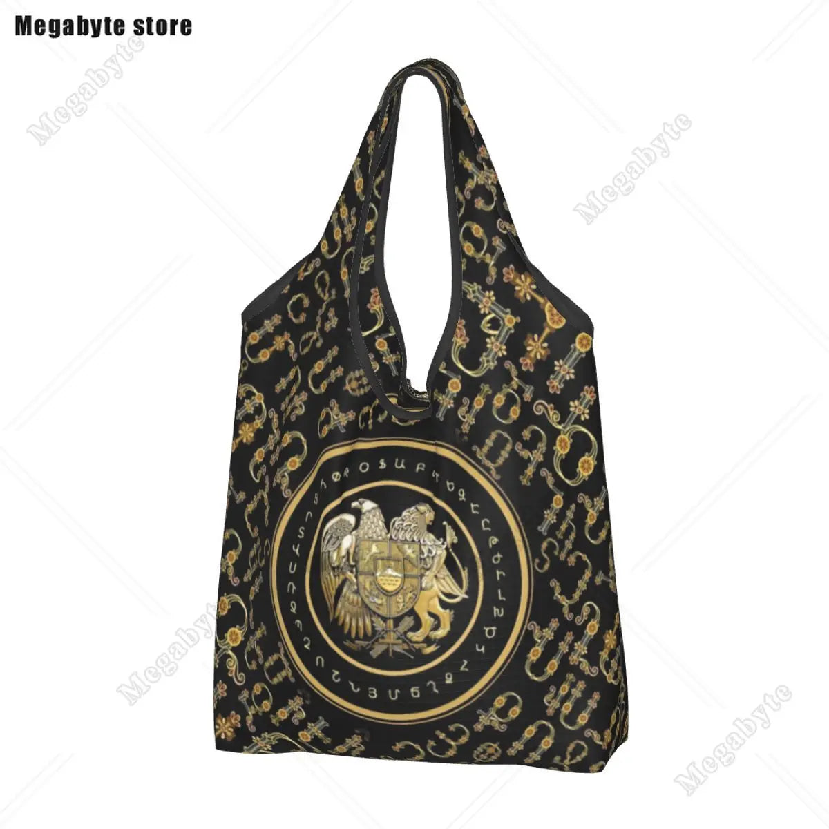 Brazil Flag Groceries Shopping Bag Cute Shopper Tote Shoulder Bag Big Capacity Portable Handbag