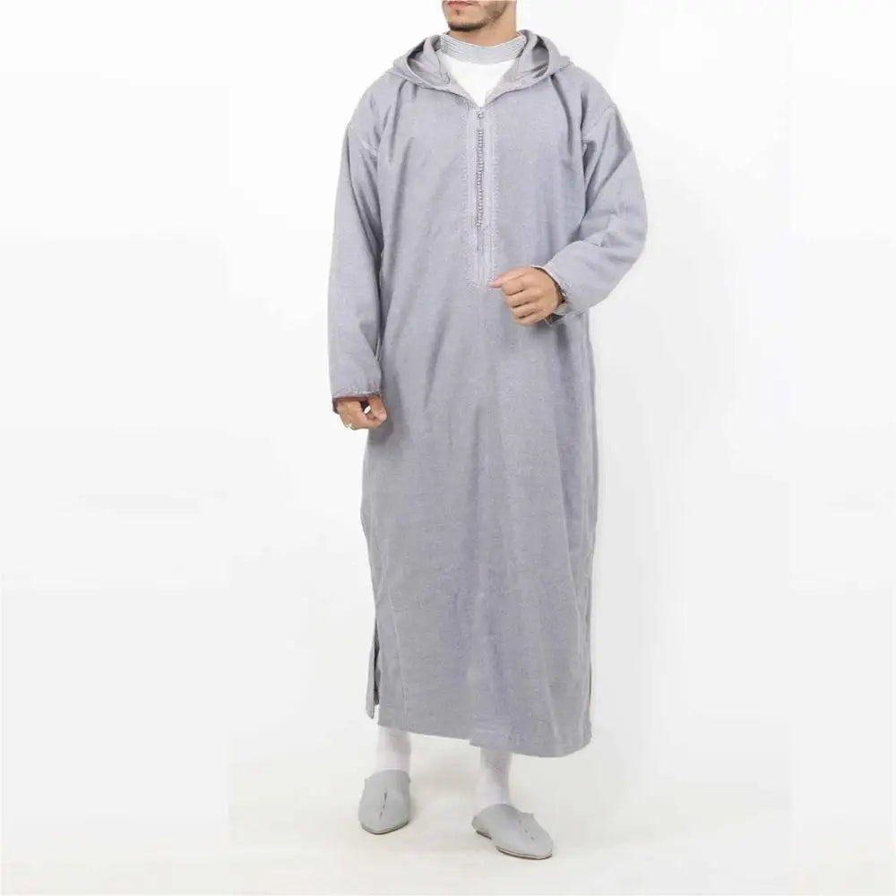 Men's Muslim Clothing Modest Fashion Abaya Thobes  for Muslim Men Modesty Dress Code Islamic Wear for Men