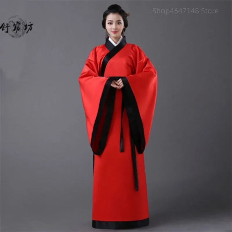 Men Woman Stage Dance Dress Chinese Traditional Costumes New Year Adult Tang Suit Performance Hanfu Female Cheongsam