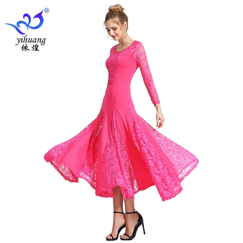 Modern Dance Dress, Ballroom Dance Dress, Ballroom Dance Dress, Grand Swing Dress, Waltz Dance Dress, Competition Performance Dr