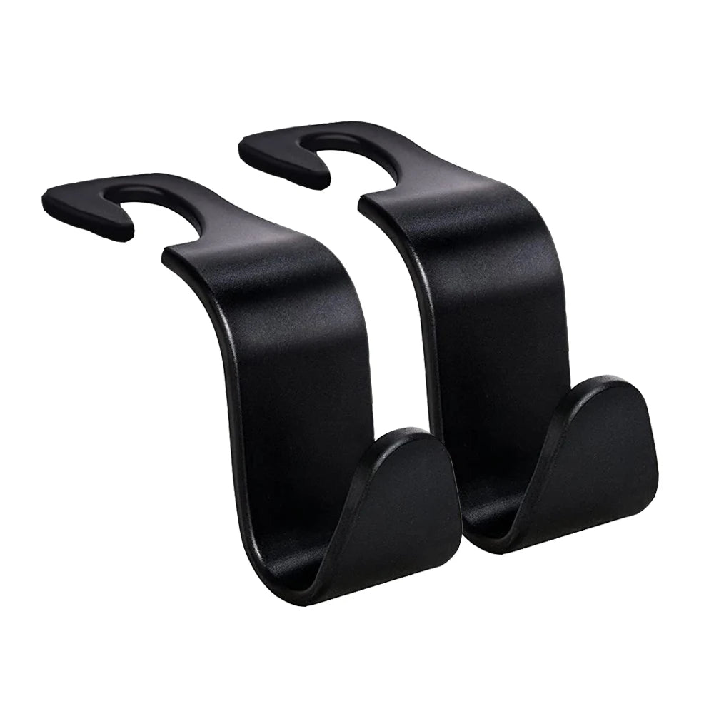 2pcs Universal Car Seat Headrest Hook Storage Hanger for Handbag Purse Coat Groceries