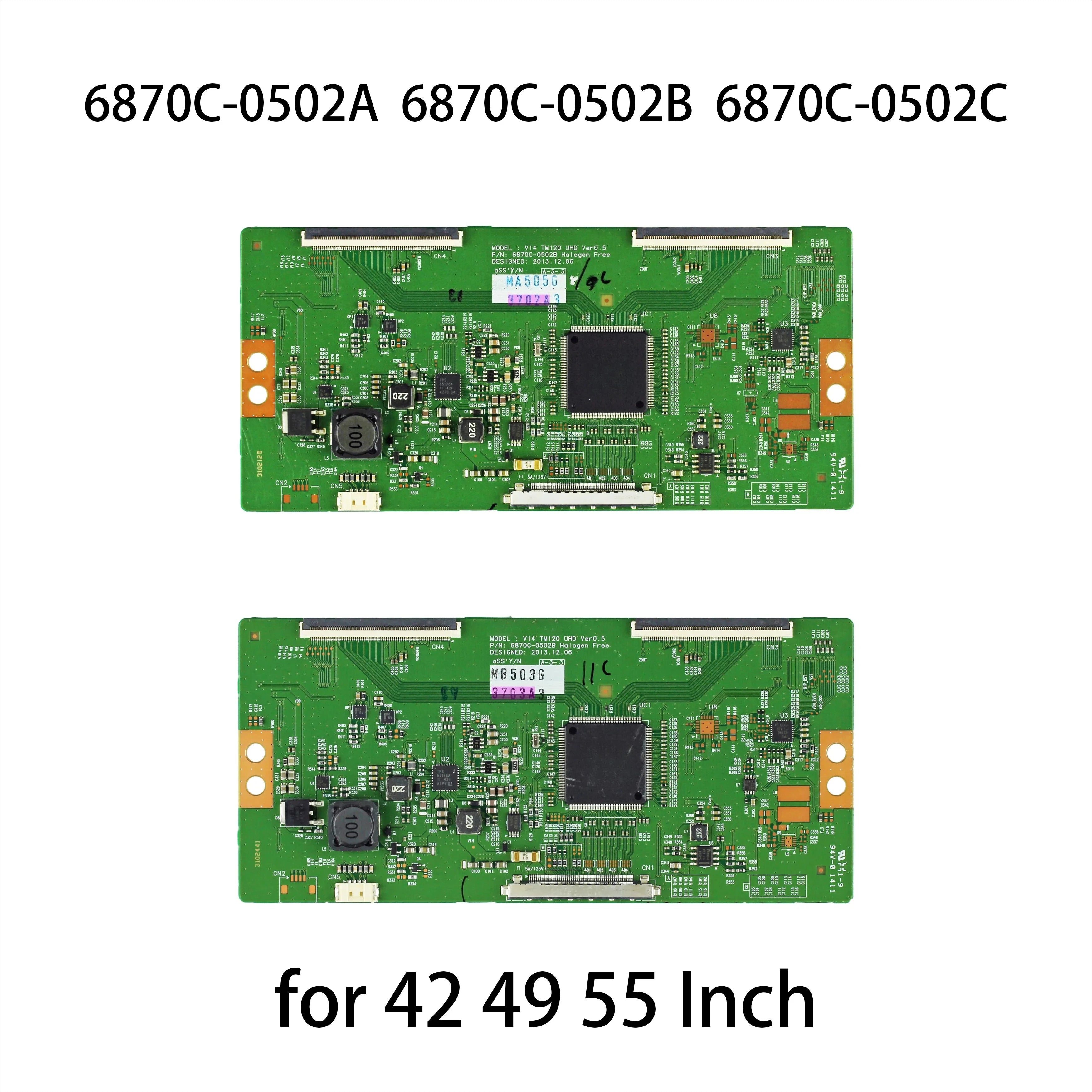 6870C-0502A 6870C-0502B 6870C-0502C Logic Board is for LG 42 49 55 Inch TV T-con Parts UD42C6080ID 42PUS7809 42LB650V 42UB820V