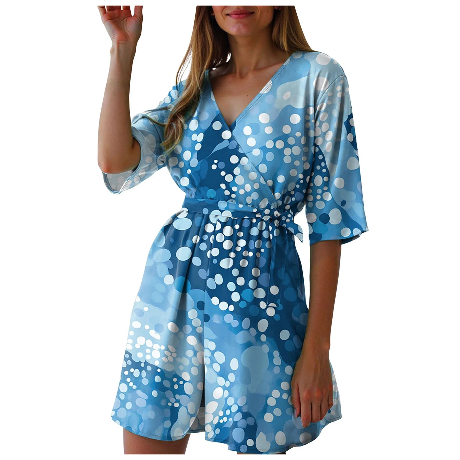 Fashionable Printed V-Neck Short Jumpsuits For Woman Summer Short-Sleeve Casual Rompers Holiday Beach Outfit Jumpsuit Shorts