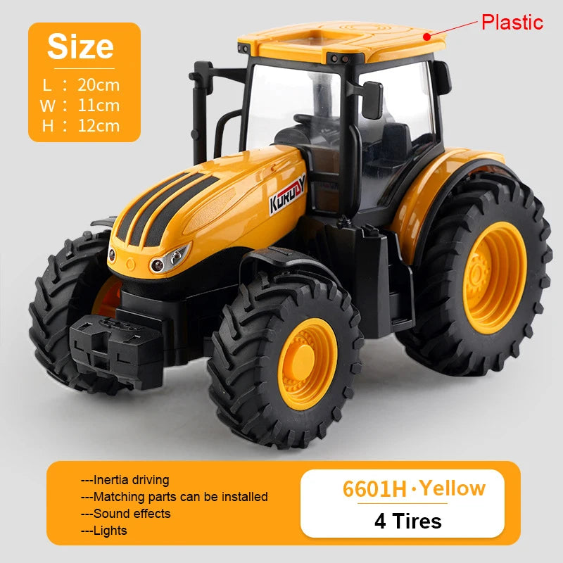 Children Toys Car Models Tractor Multiple Accessories To Choose From