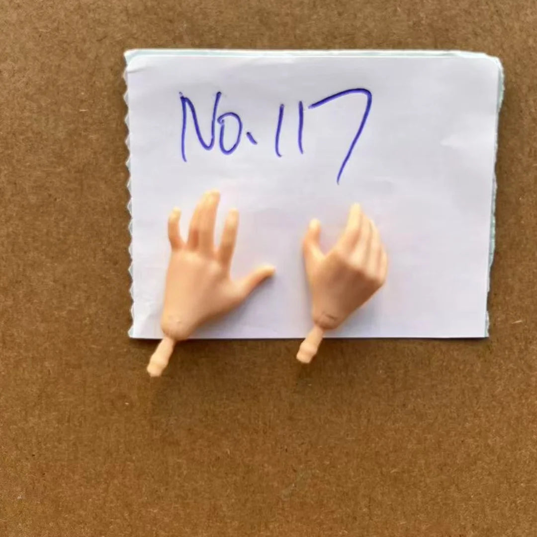 Rainbow Doll Hands With Colorful Nail Polish White Brown Beige Black Doll Parts Male Female Doll Hands Parts