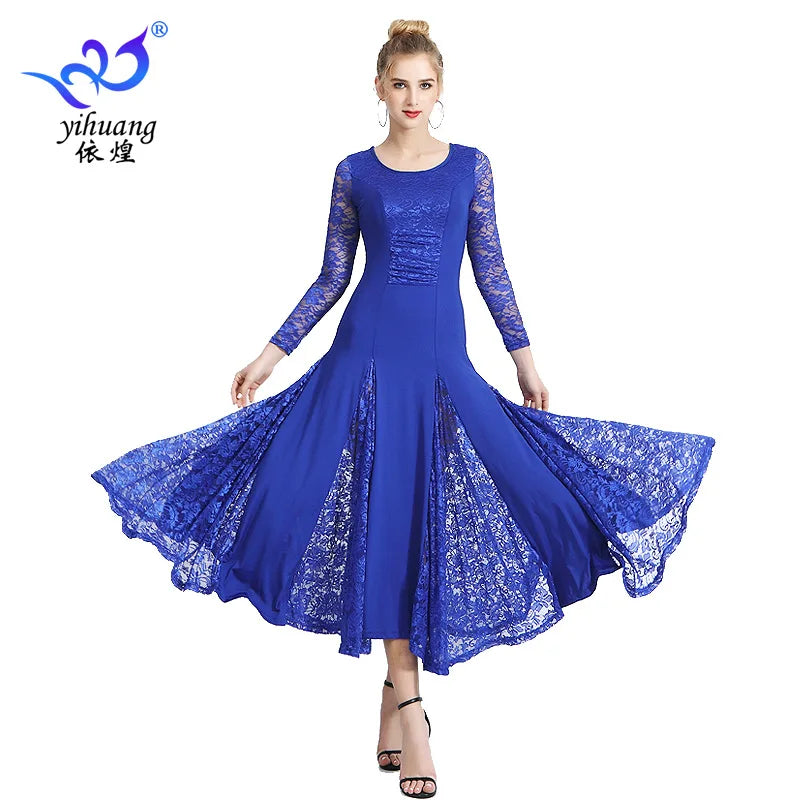 Modern Dance Dress, Ballroom Dance Dress, Ballroom Dance Dress, Grand Swing Dress, Waltz Dance Dress, Competition Performance Dr