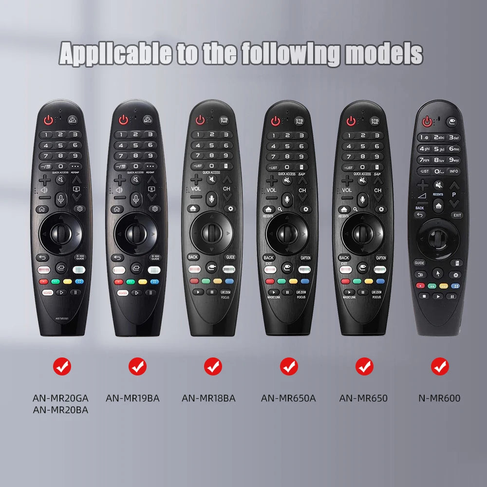 1 Piece Luminous Silicone Protective Case For  LG Smart TV Magic Remote MR20GA MR19BA MR18BA MR650A MR650 MR600