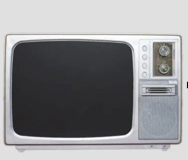 7080 vintage TV with LCD and USB playback for black, white, and color