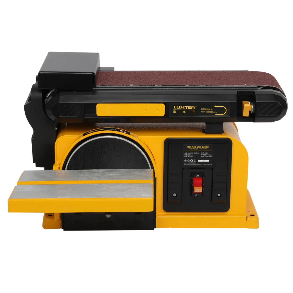 650W 100x914mm Belt Sadner 150mm Disc Sander Bench Belt Disc Sander Professional Plastic Sander