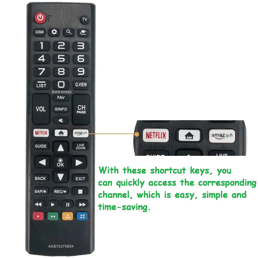AKB75375604 HIGH QUALITY ABS REMOTE CONTROL FOR LG SMART TV 433HZ