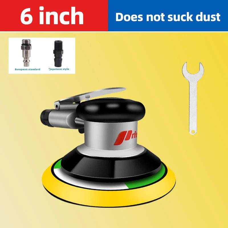 5/6 inch Pneumatic Sander Air Sander Sanding Machine Polisher Tool 125mm/150mm Air Power Sander