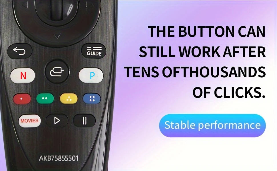 Universal Remote Control Replacement for All LG TV Models Simple Design, No voice function