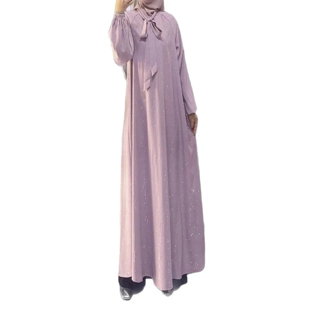 Muslim Dress Women Eid Abaya Party Dresses Jalabiya Diamonds Abayas Sashes Dubai Kaftan Ramadan Vestidos Morocco Arab Long Robe