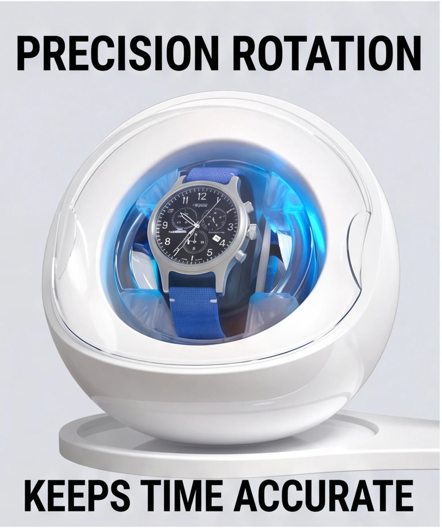 Watch Winder Automatic Mechanical Watch Rotator Silent Anti-Magnetic Motor USB Powered 1-2 Slots Storage Box