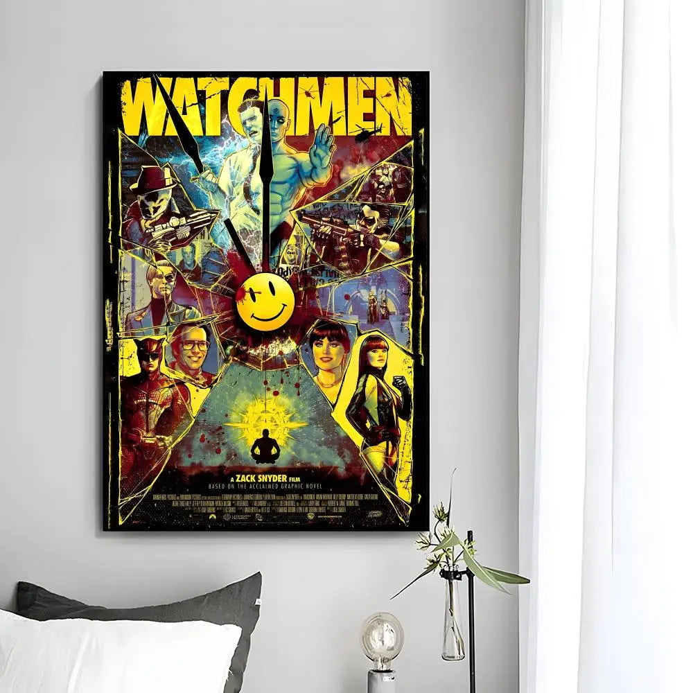 w-Watchmen Poster Wall Art Print Poster Decorative Mural Home Decor Gift Unframed