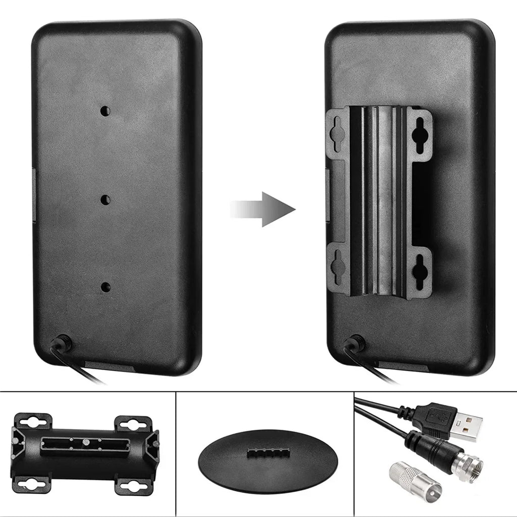 Indoor and outdoor television antennas; HDTV antennas; DVB-T2 high-definition digital television antennas.