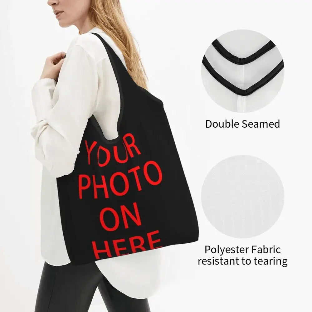 Brazil Flag Groceries Shopping Bag Cute Shopper Tote Shoulder Bag Big Capacity Portable Handbag
