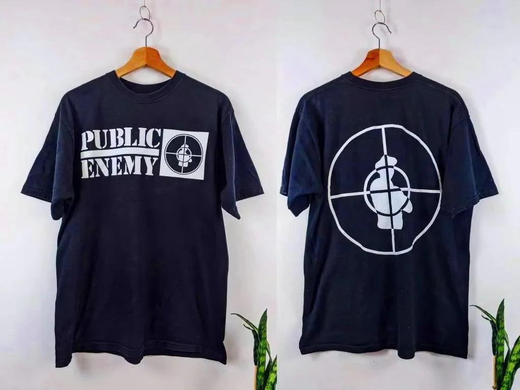 Men's T Shirt Public Enemy T Shirt Battle  Summer Cotton Men and Women Luxury T Shirt Street Wear Fashion Trend 21st Century