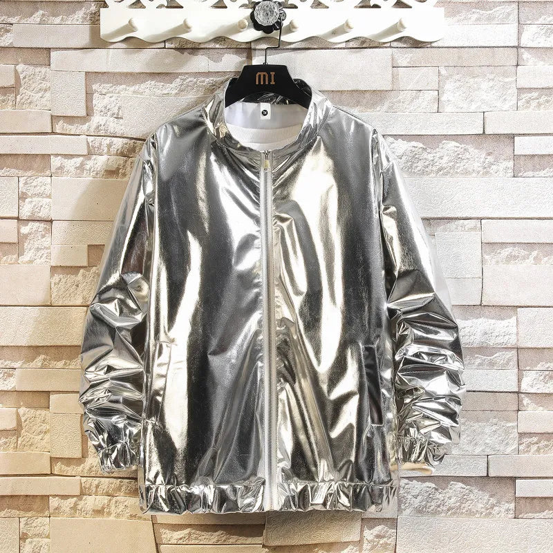 Men's Performance Costume: Gold and Silver Suit