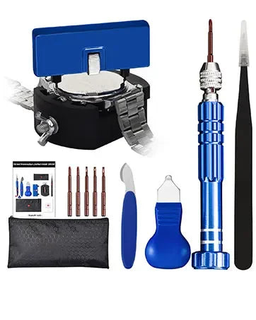 Watch Repair Kit Professional Watch Battery Replacement Tool Watch Back Remover Tools Watch Case Opener Watch Back Remover Holde