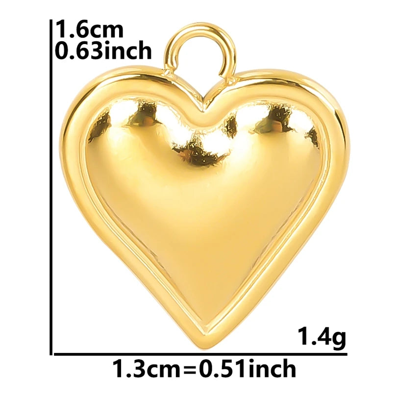 6Pcs/Lot Stainless Steel Gothic Catholic Sacred Heart Charms Jewelry Wholesale Thorns Lava Love Pendant Diy Necklaces Wholesale
