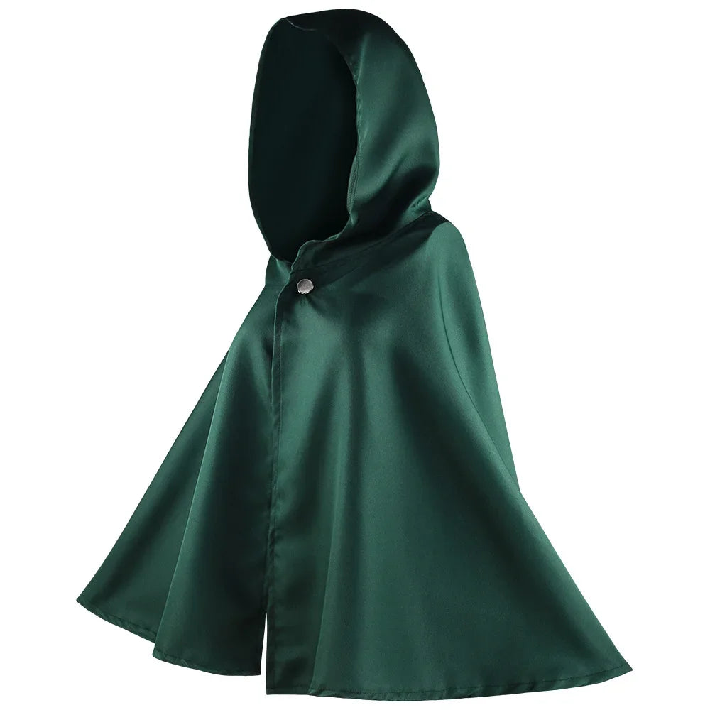 Adult Anime Attack on Titan Cosplay Costumes Giant Cloak with Hat Shingeki No Kyojin Scouting Legion Green Cape Mens Clothes