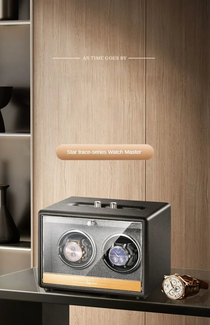 Large Luxury Watch Winder Organizer Storage Box Mechanical Watch Automatic Watch Winders Box Safe Deposit Boxes Display Gifts