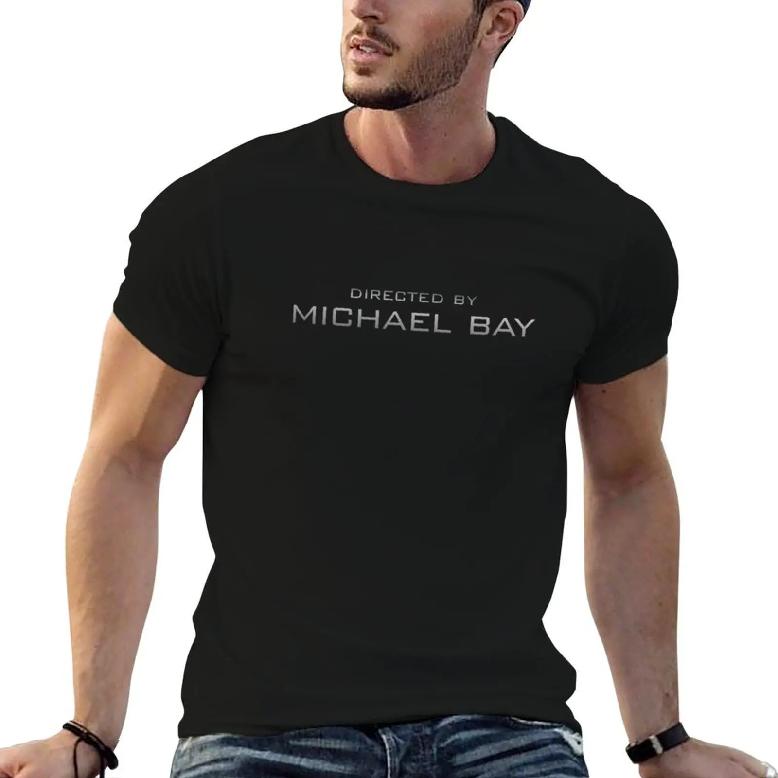 Directed by Michael Bay (2007) T-Shirt mens graphic t shirts t shirt men 100% cotton luxury brand man t shirt designer T-shirt