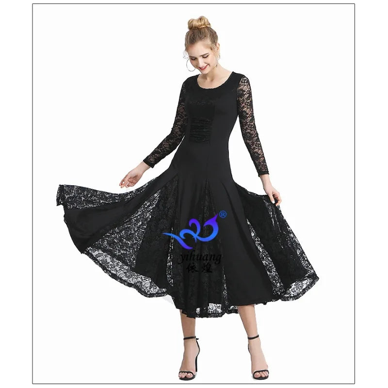 Modern Dance Dress, Ballroom Dance Dress, Ballroom Dance Dress, Grand Swing Dress, Waltz Dance Dress, Competition Performance Dr