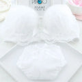 ropa de mujer Bra Set Sexy Lingerie Low Waist Cute Panties Female Bralette Brassiere Soft Wirefree laides Underwear Sets