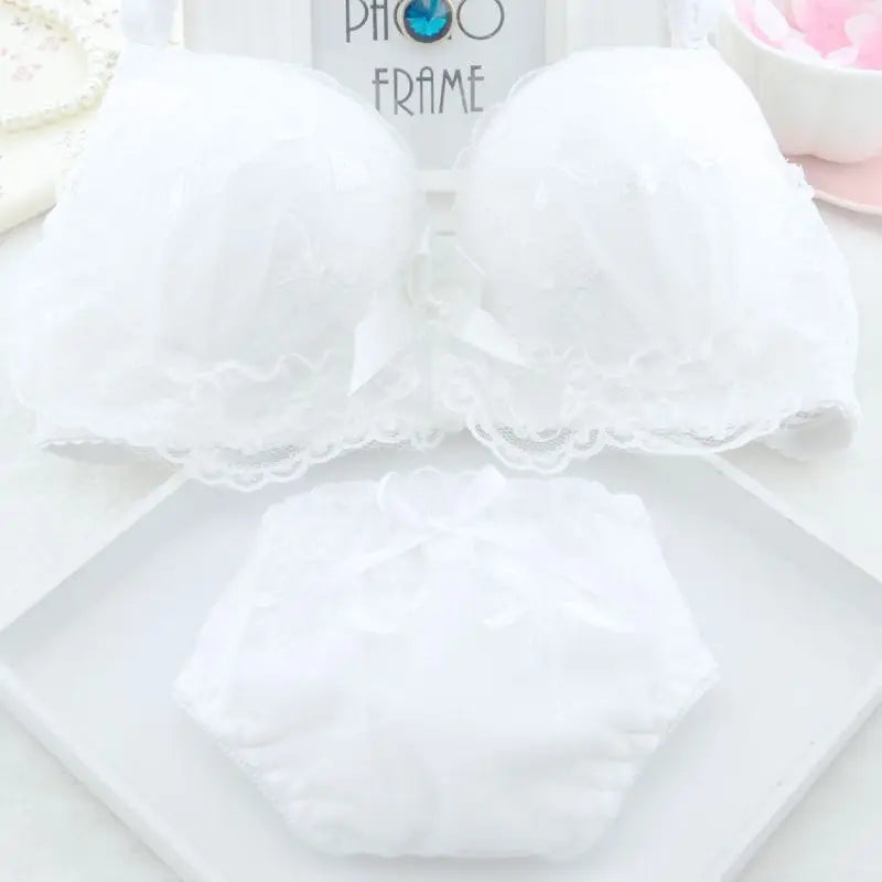 ropa de mujer Bra Set Sexy Lingerie Low Waist Cute Panties Female Bralette Brassiere Soft Wirefree laides Underwear Sets