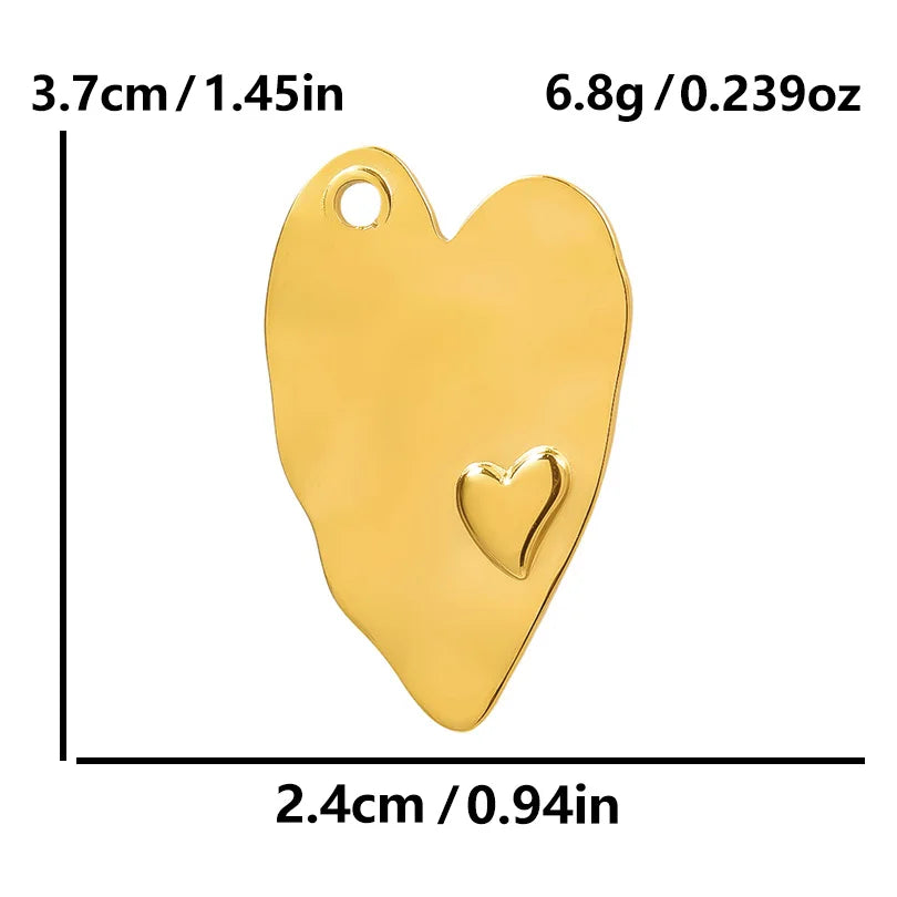 6Pcs/Lot Stainless Steel Gothic Catholic Sacred Heart Charms Jewelry Wholesale Thorns Lava Love Pendant Diy Necklaces Wholesale
