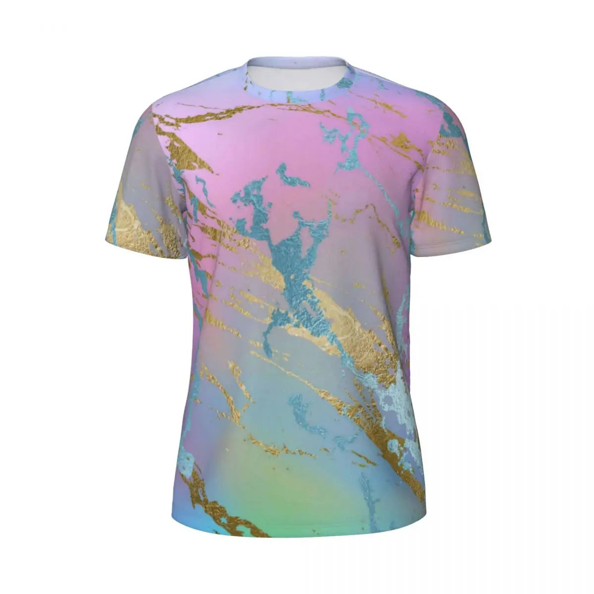 Sports T Shirt For Men Metallic Print T-Shirts Popular Sparks Of Red Summer Tees O Neck Y2K Retro Graphic Tops Gift