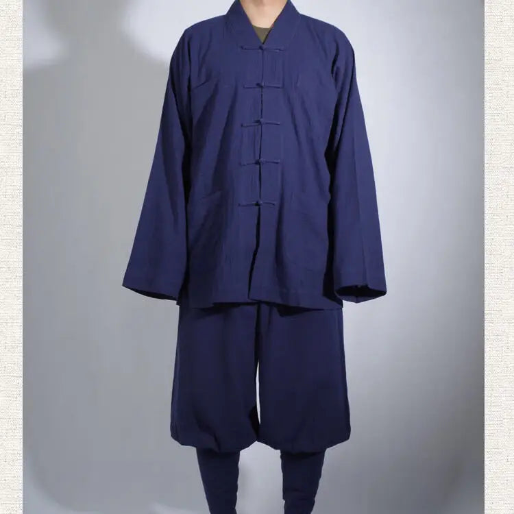 Chinese Traditional Clothings for Monk Costume Buddhist Clothing Monk Robe Taoism Tibetan Clothes Meditation Zen Shaolin Hanfu