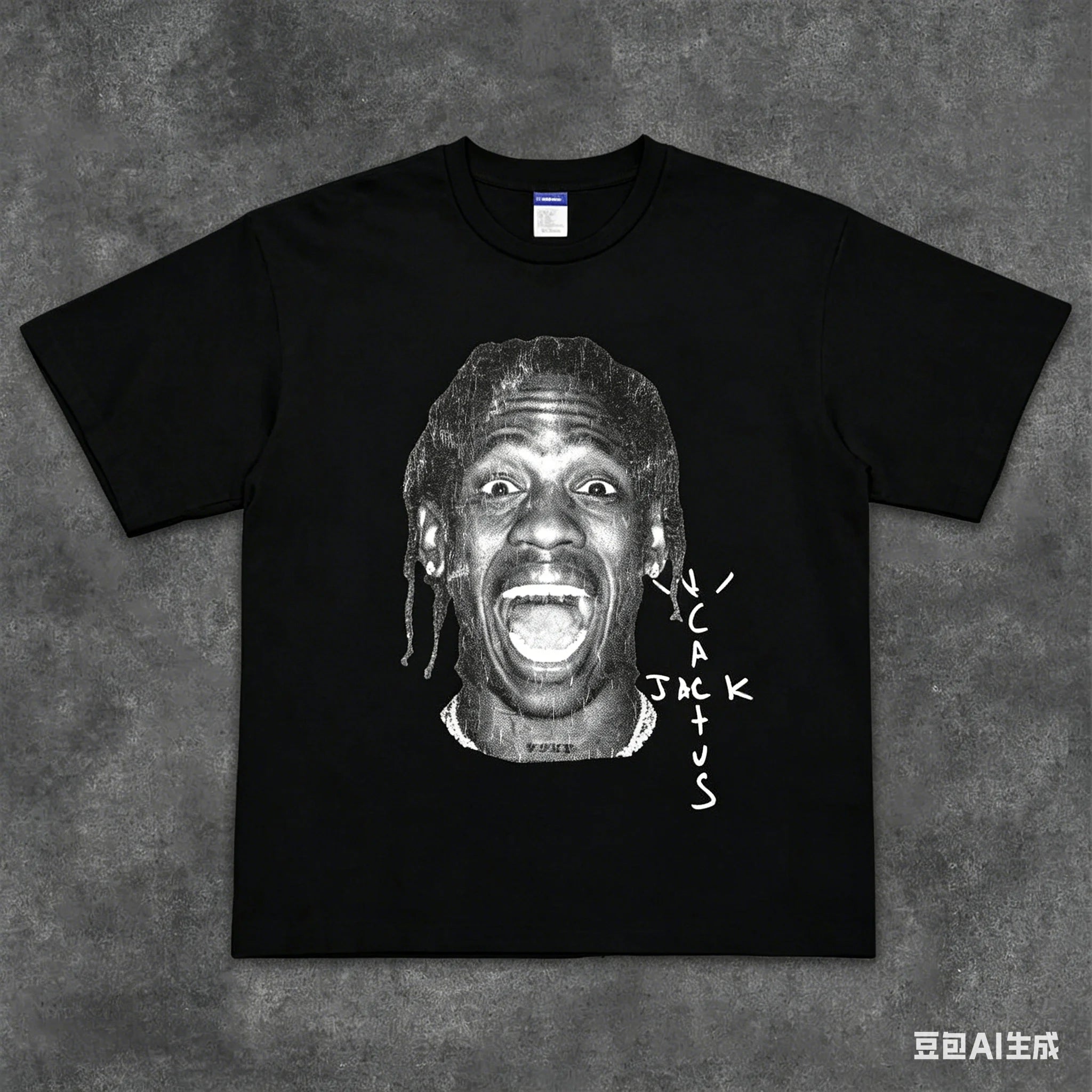 2026 Short-sleeved T-shirt By Travis Scott - Hip-hop Rap Heavyweight Pure Cotton Shirt. High Quality, Comfortable