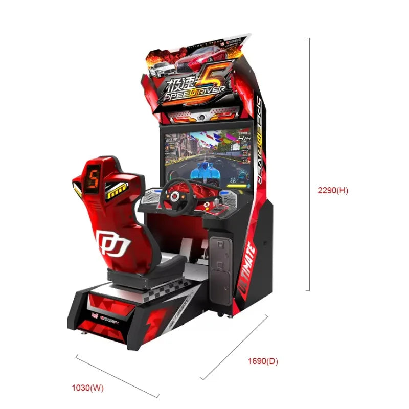 Customized Systems Electronic Simulator Car Racing Arcade Games Machine