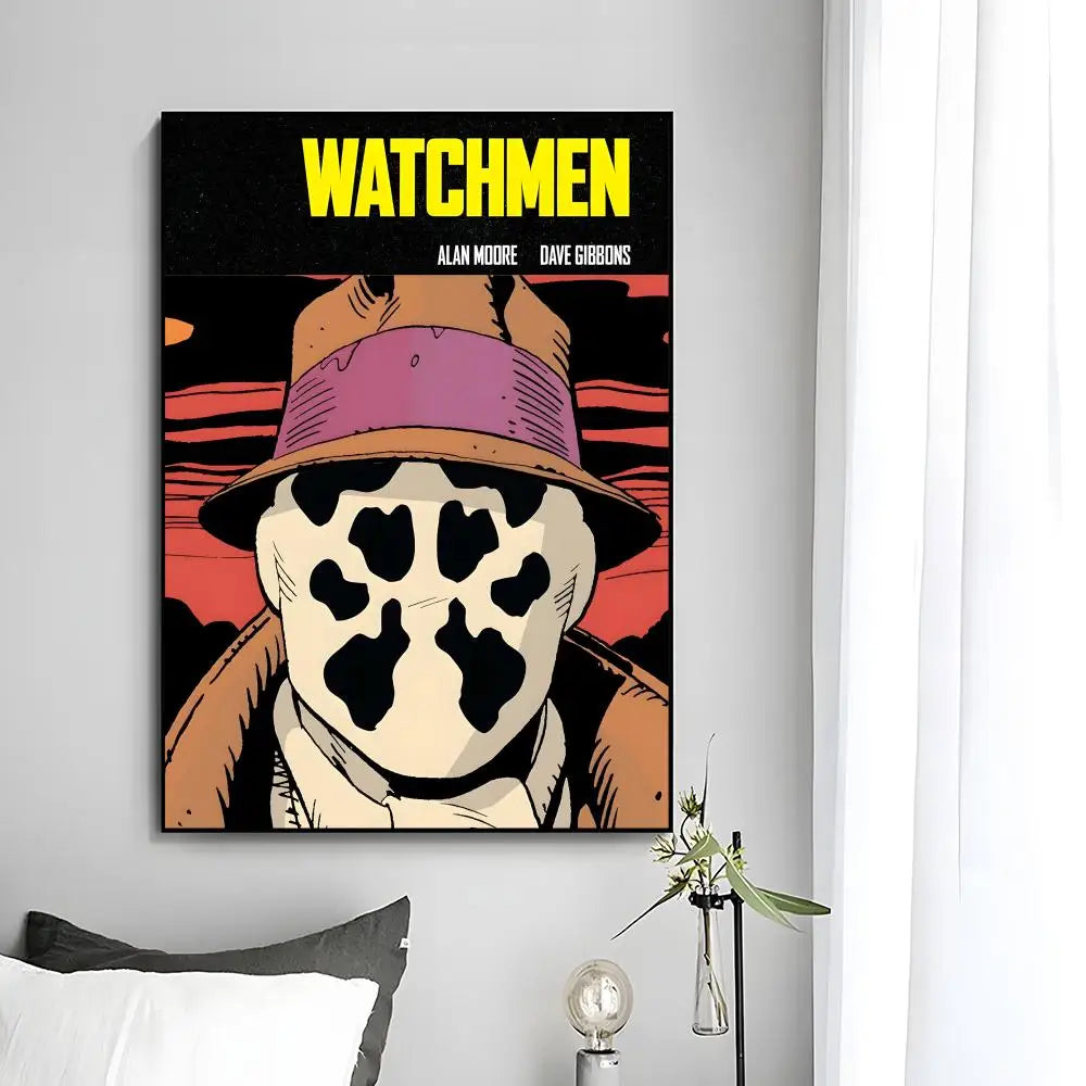 w-Watchmen Poster Wall Art Print Poster Decorative Mural Home Decor Gift Unframed
