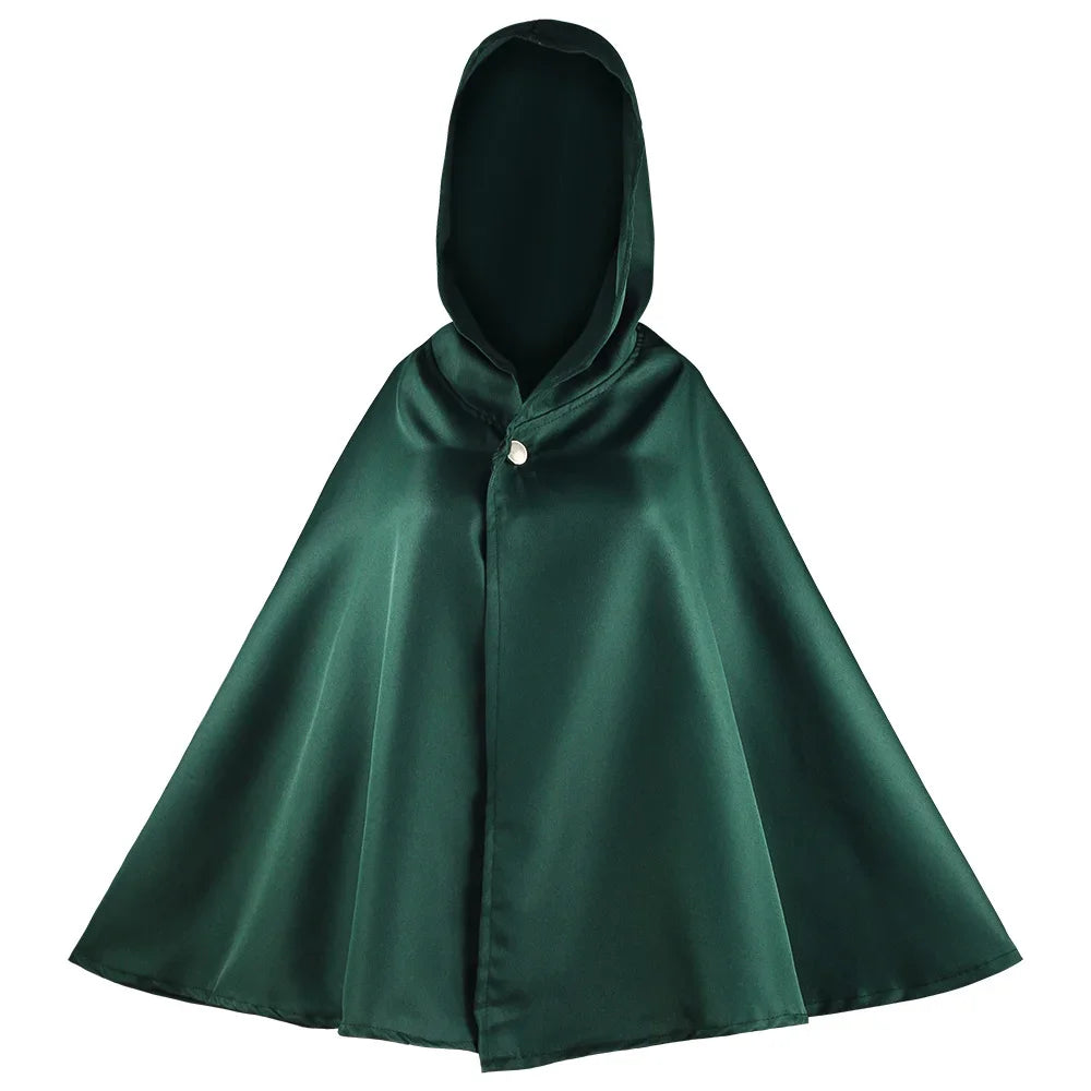 Adult Anime Attack on Titan Cosplay Costumes Giant Cloak with Hat Shingeki No Kyojin Scouting Legion Green Cape Mens Clothes