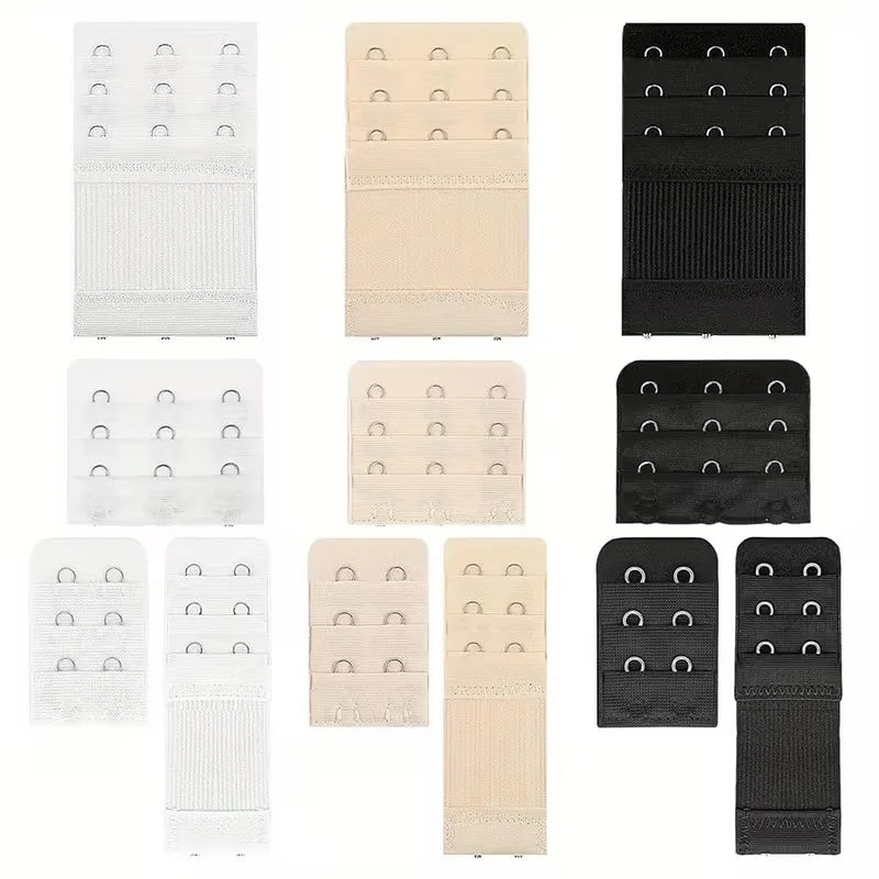 Bra Extenders for Women 4Pcs Adjustable Back Bra Strap Extender Women's Elastic Comfortable Elastic Bra Strap Extenders