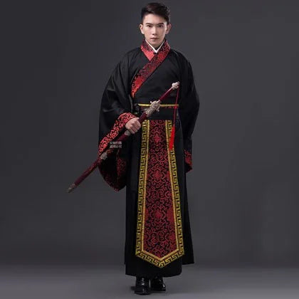 Men Woman Stage Dance Dress Chinese Traditional Costumes New Year Adult Tang Suit Performance Hanfu Female Cheongsam