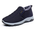 Thickened Fleece Winter Boots Anti-slip Men's Casual Short Tube Polyester Inner  Warm Cotton Shoes for Snowy Days