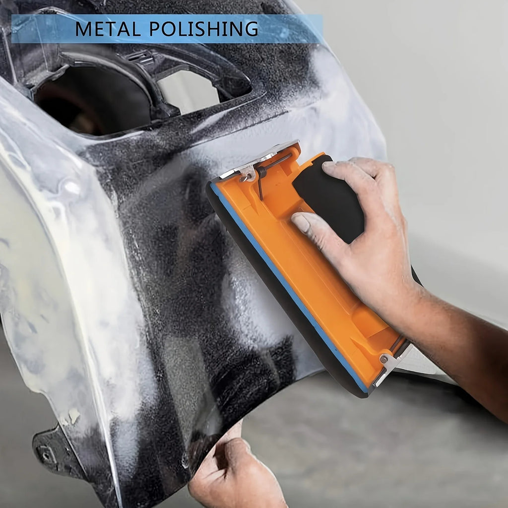 Hand Sander, Sandpaper Holder with Sponge Handle, Manual Hand Sanding Block for Drywall Wood Metal Furniture Polishing