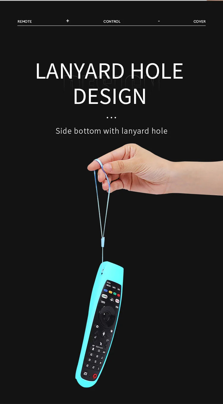 1 Piece Luminous Silicone Protective Case For  LG Smart TV Magic Remote MR20GA MR19BA MR18BA MR650A MR650 MR600