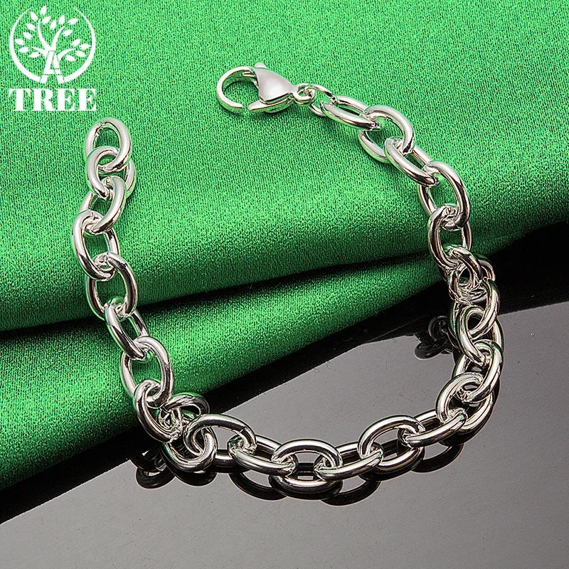 18K Gold Bracelet Men's Chain Bracelets Hip Hop Women's Wedding Party Fashion Jewelry Gifts