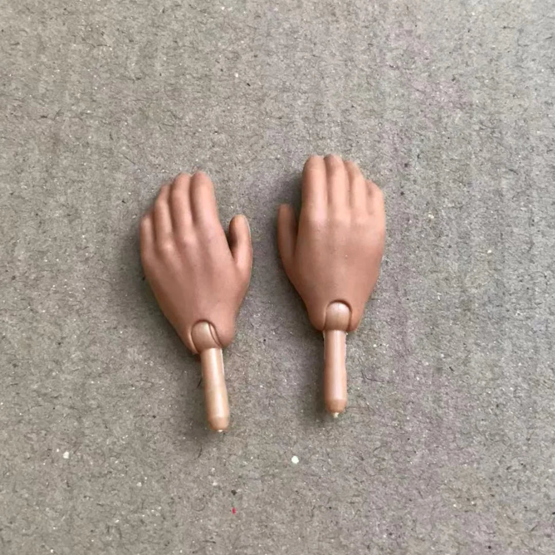 Rainbow Doll Hands With Colorful Nail Polish White Brown Beige Black Doll Parts Male Female Doll Hands Parts