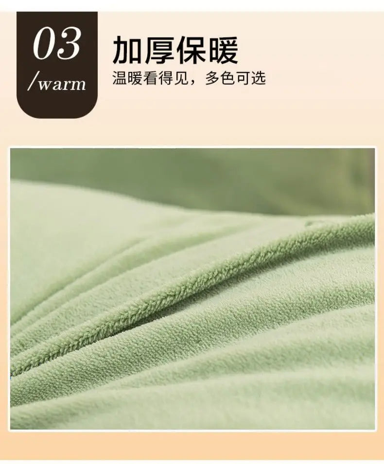 Coral Fleece Soft Winter Pillowcase Solid Plain Simple Home Bedroom House Hold Pillow Case Cover Zipper Warm  Comfortable