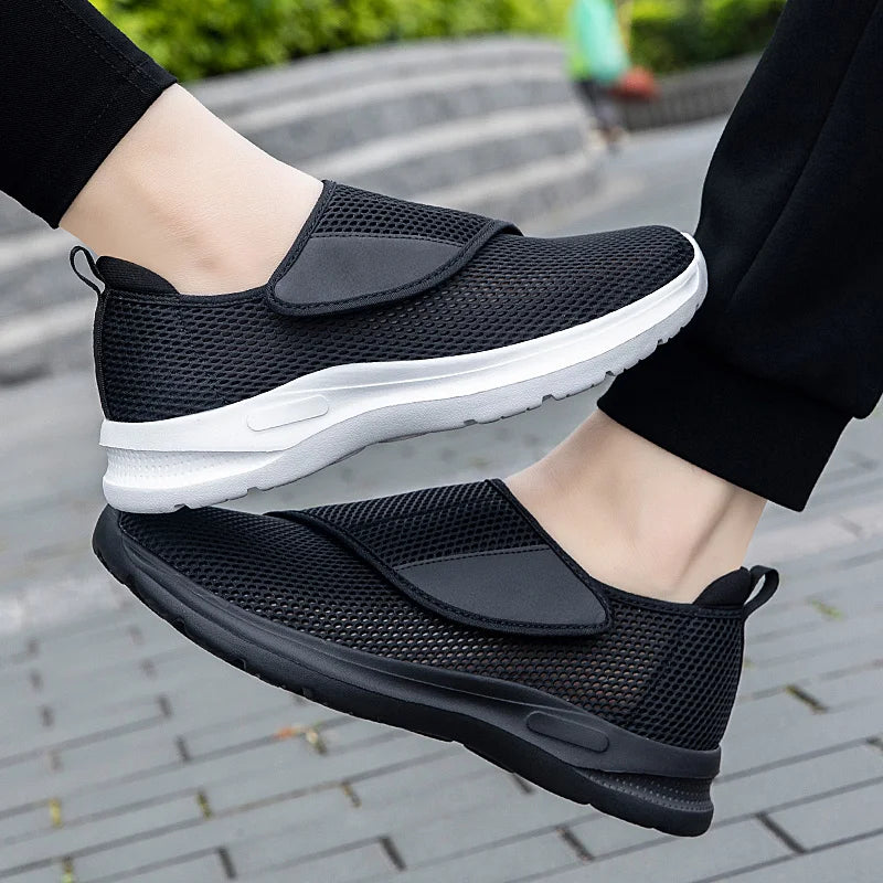 New Casual Shoes Orthopedics Wide Feet Swollen Shoes Thumb Eversion Adjusting Soft Comfortable Diabetic Shoes Men Walking Shoes
