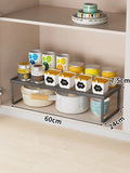 Kitchen Storage Rack Countertop Dish Pot Utensil Organizer Cabinet Inner Multi-layer Shelf Seasoning Tabletop Storage