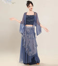 Classical dance costumes, ancient gauze clothes, elegant swinging skirts, Chinese dance performance , practice clothes for women